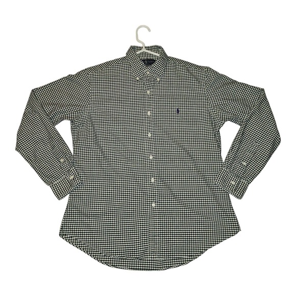 Ralph Lauren Other - Ralph Lauren Button Down Shirt Large Men's Green Gingham Check Long Sleeve VGT